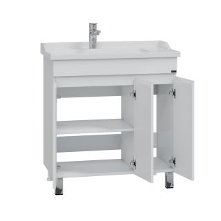 Напольная тумба под раковину Санта Марс 700231 80 см белый