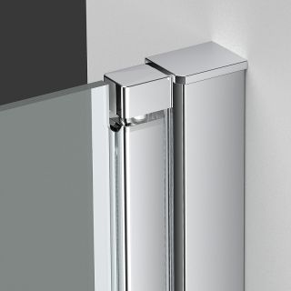 Душевая дверь Vincea Alpha 90 VDP-3AL900MT профиль Хром стекло текстурное