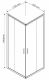 Душевой уголок Vincea Garda 110х80 VSS-1G8011CH профиль Хром стекло шиншилла