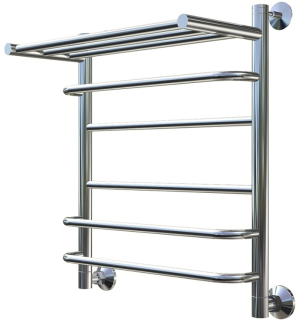 Водяной полотенцесушитель Тругор Идеал комби НП 3 П с полкой 60x50см хром Идеал/комби3/нп6050П