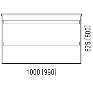 Тумба под раковину Corozo Алабама Z2 100см белый SD-00000568