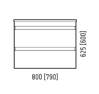 Тумба под раковину Corozo Алабама Z2 80см белый SD-00000569