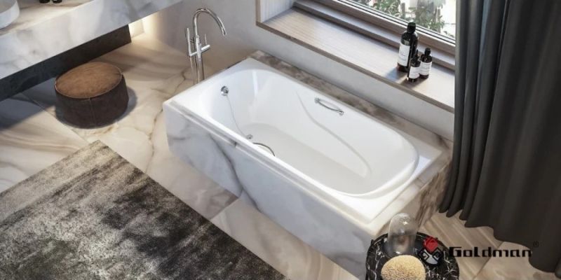 Ванна чугунная Goldman Nova NV16080 160x80см с ножками