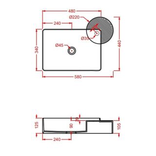 Раковина ArtCeram Cartesio CAL002 35 00 зеленая 58 см