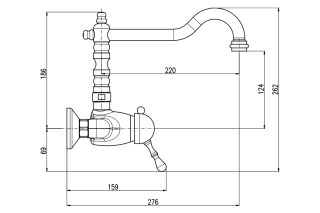 Смеситель для кухни Rav Slezak Labe L502.5/28Z золото