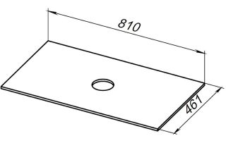 Столешница под раковину Allen Brau Reality 80 1.32023.GR-S Графит структ