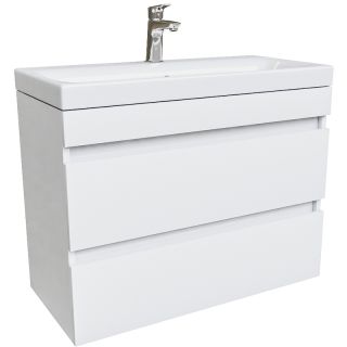 Тумба с раковиной IDDIS Zodiac 80 ZOD8CB0i95K подвесная Белая