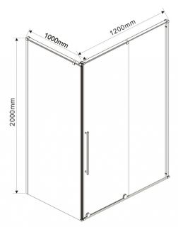 Душевой уголок Vincea Arno VSR-1A1012CL 120x100 см