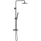 Душевая стойка Damixa Scandinavian Pure 936800300 с термостатом Черная матовая