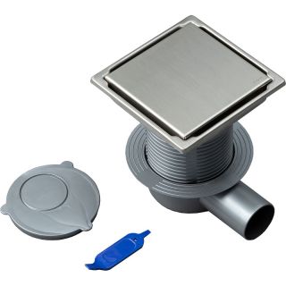 Душевой трап Logan L004-150 с решеткой Нержавеющая сталь под плитку