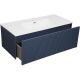 Тумба под раковину La Fenice Terra  FNC-01-TER-BG-100 синяя матовая 100 см
