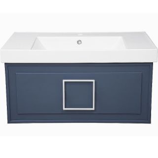 Тумба под раковину La Fenice Cubo FNC-01-CUB-BG-80 Синяя матовая 80 см