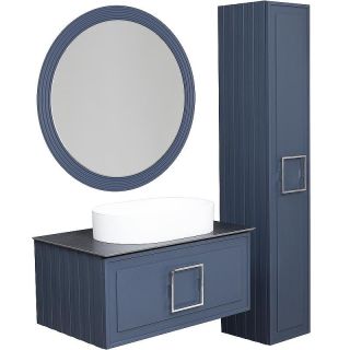 Зеркало La Fenice Terra  FNC-02-TER-BG-65 синее матовое 65 см