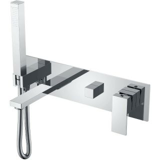 Встраиваемый смеситель для ванны Boheme Qubic 474-2-CR хром