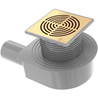 Душевой трап Boheme Smart Design 984-15-G 15см золото