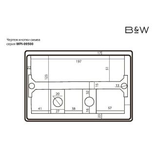 Клавиша смыва Black&White Universe WPI-09532 09532 черный