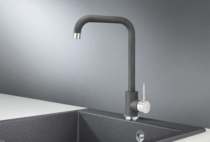 Смеситель для кухни Granula Standart ST-4033, ГРАФИТ
