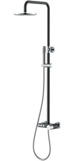 Душевая стойка Boheme Stick 128-BCR чёрный/хром
