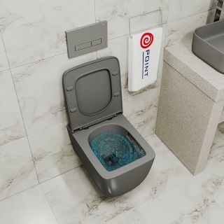 Комплект унитаза с инсталляцией Point Меркурий 886914SLO3+PN41831GM с сиденьем Микролифт