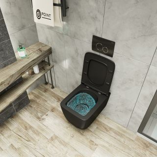 Комплект унитаза с инсталляцией Point Меркурий 886914GBO1+PN41831BM с сиденьем Микролифт