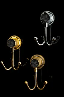 Крючок двойной Boheme Royal Cristal 10926-BR-B бронза/чёрный