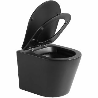 Унитаз Vincea Piatti  VT1-11SMB подвесной Черный матовый с сиденьем Микролифт
