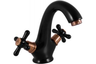 Смеситель для раковины Rav Slezak Morava retro MK128.5CMATSM черный