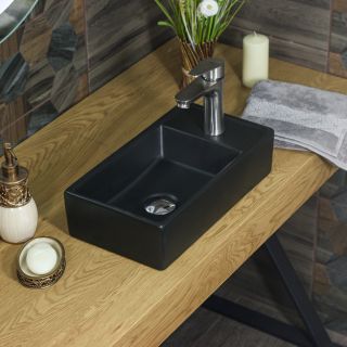 Накладная раковина Melana 9048EYMB 41см чёрный матовый