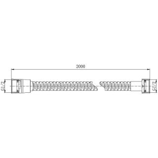 Душевой шланг Aquatek AQ2102MB Черный матовый