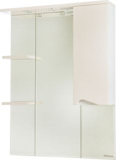 Зеркало-шкаф с подсветкой Bellezza Эйфория 80см правый бежевый 00000005412