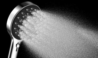 Душевой комплект Vincea Inspire VSFW-3I22MT2GM встраиваемый, термостатический, двухрежимный, вороненая сталь