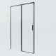 Душевая дверь Vincea Soft 2 VDS-3SO2100CLB, 1000, черный, стекло прозрачное