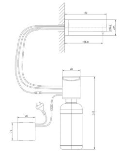 Дозатор для жидкого мыла Lemark Project LM4641CE бесконтактный хром