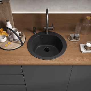 Мойка кухонная Reflexion Core 50-CL RX1350СL уголь