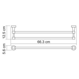 Wasserkraft Isen K-4040 Штанга для полотенец двойная