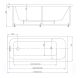 Акриловая ванна прямоугольная АКВАТЕК Eco-friendly София 170х70 SOF170-0000001