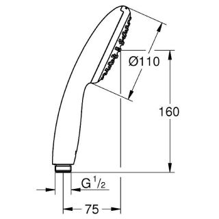 Лейка для душа Grohe Tempesta 27923003 хром