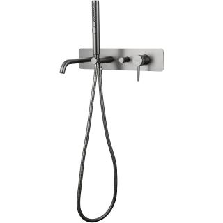 Смеситель для ванны встраиваемый Allen Brau Priority 5.31A05-MG графит брашированный