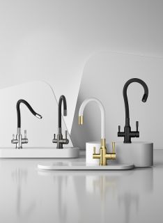 Смеситель для кухни Raglo R81.64.03 с подключением фильтра золотой сатин