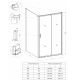 Боковая панель Veconi KP-13, 1100х1950 , хром, стекло прозрачное
