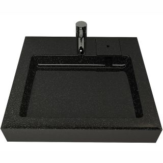 Раковина над стиральной машиной Stella Polar Солярис SP-00001341 60см чёрный металлик