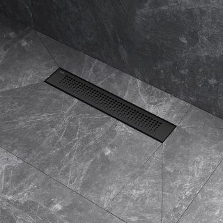 Душевой лоток AM.PM PrimeFlow 40 W02SC-P11-040-01BM с Черной матовой решеткой Cut Gradient