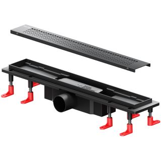 Душевой лоток AM.PM PrimeFlow 50 W02SC-P11-050-01BM с Черной матовой решеткой Cut Gradient