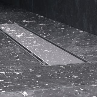 Душевой лоток AM.PM PrimeFlow 50 W02SC-U11-050-04SB с решеткой Хром матовый / под плитку Tile