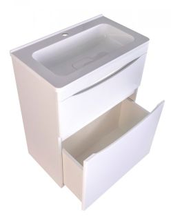 Тумба под раковину Style Line Бергамо СС-00002307 мини 60 Люкс антискрейтч Plus 60 см