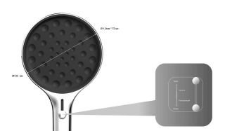 Душевой комплект Vincea VSFW-433TI2RGM встраиваемый, термостатический, трехрежимный, вороненая сталь