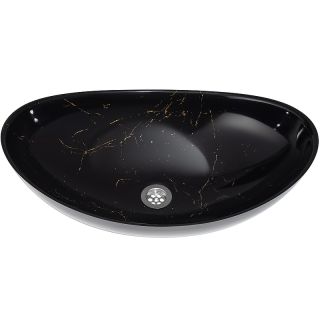 Раковина накладная Stella Polar Орион SP-00001506 60см золотой мрамор