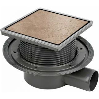 Душевой трап Трап Bettoserb 13000085B 15x15 DESIGNER BEAUTY MULTISIPHON - горизонтальный выпуск