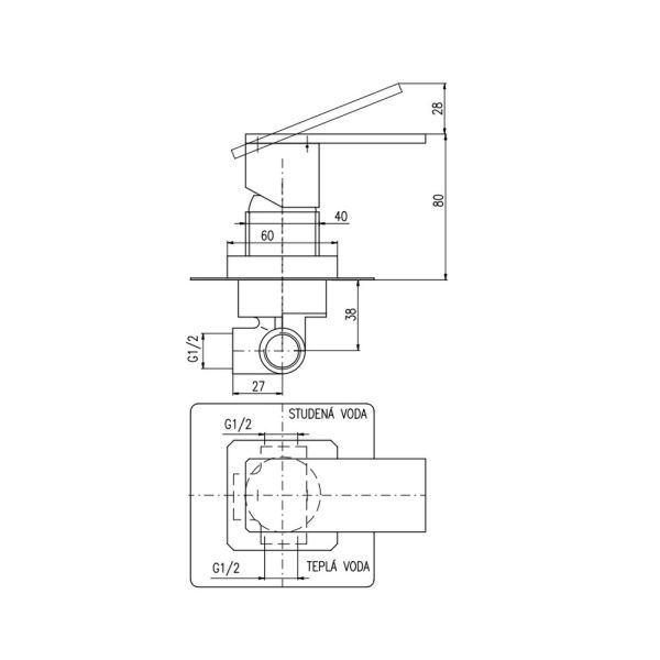 Смеситель для душа Rav Slezak Royal ROYAL1083Z золото