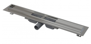 Душевой лоток AlcaPlast Low с порогами для перфорированной решетки 30см хром APZ101-300